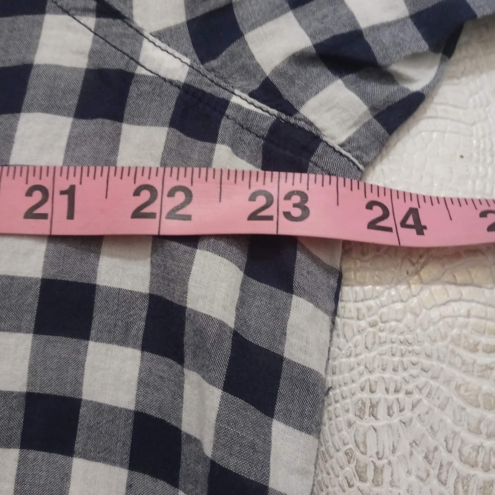 SOLD | J. Crew Gingham Long Sleeve Button Up Top - Picture 10 of 10